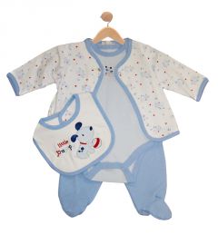 Baby Boy’s Four-Piece Bear Outfit