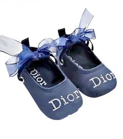Navy Satin Ballet Shoes-Navy-Blue-1-3-6-months