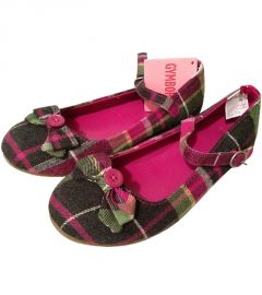 Multicolor Mary Jane Plaid Shoes