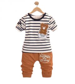 Baby Boy’s Two-Piece Bear Outfit