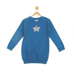 Sequin Star Tunic Sweatshirt