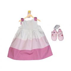 Color Block Dress & Shoe Set