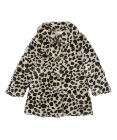 White & Brown Leopard Jacket