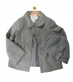 Wool Blazer Coat Jacket, Knit Hat